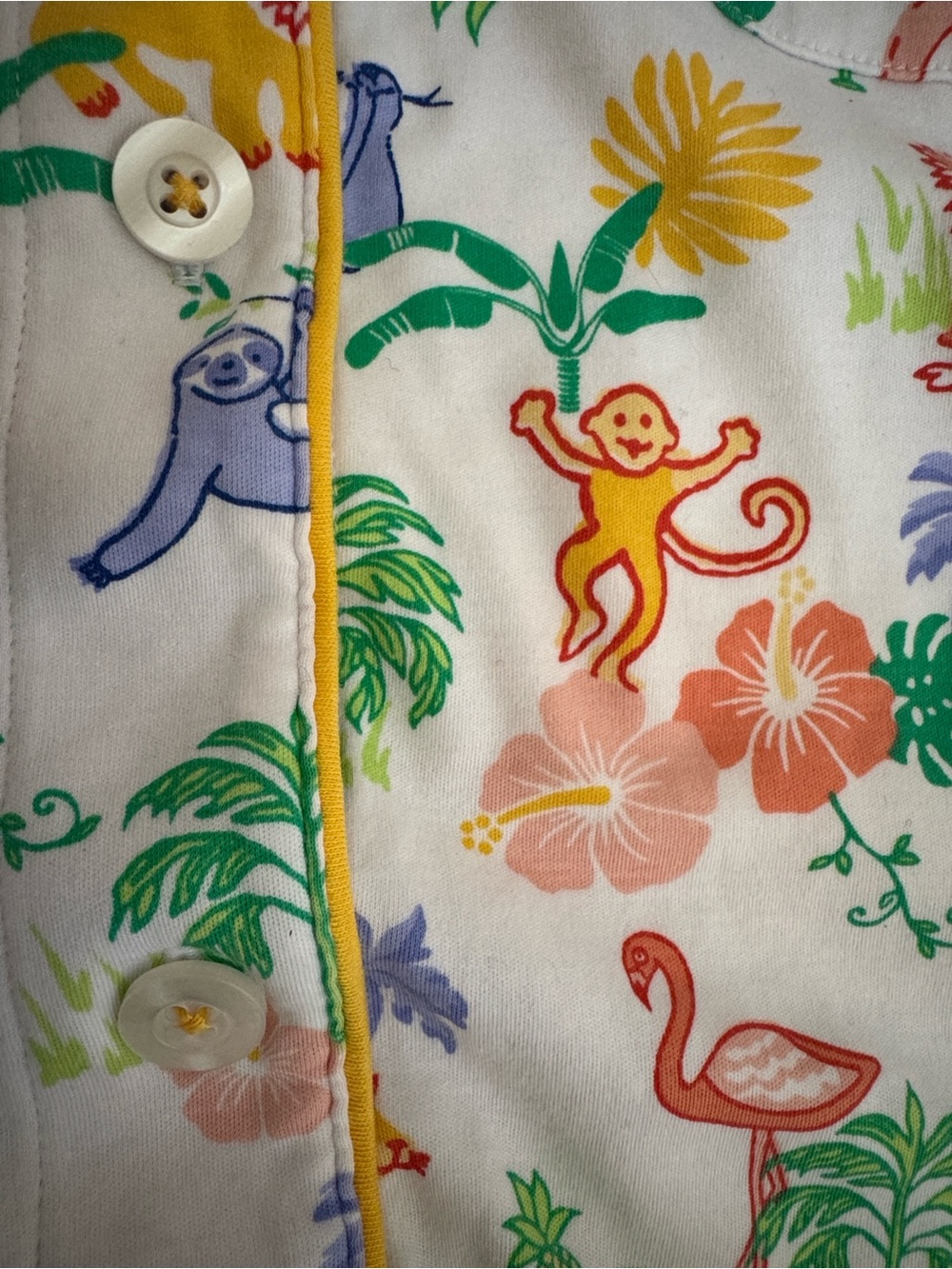 Roller Rabbit jungle party polo pajamas - Picture 10 of 11